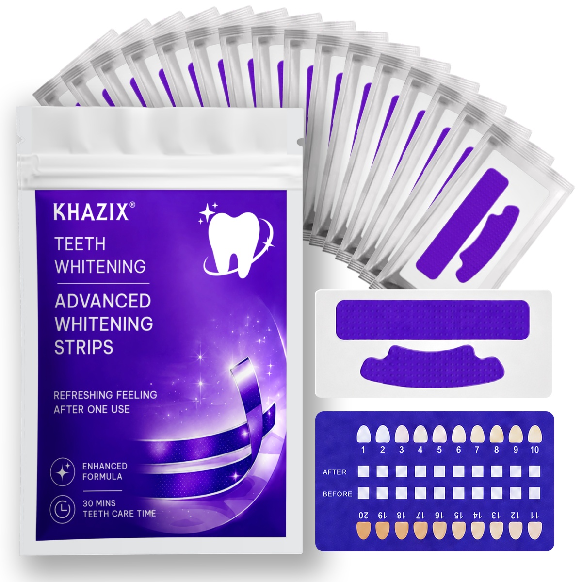 Teeth Whitening Strips Crest - 1/7 Pasang Strip Pemutih Gigi untuk