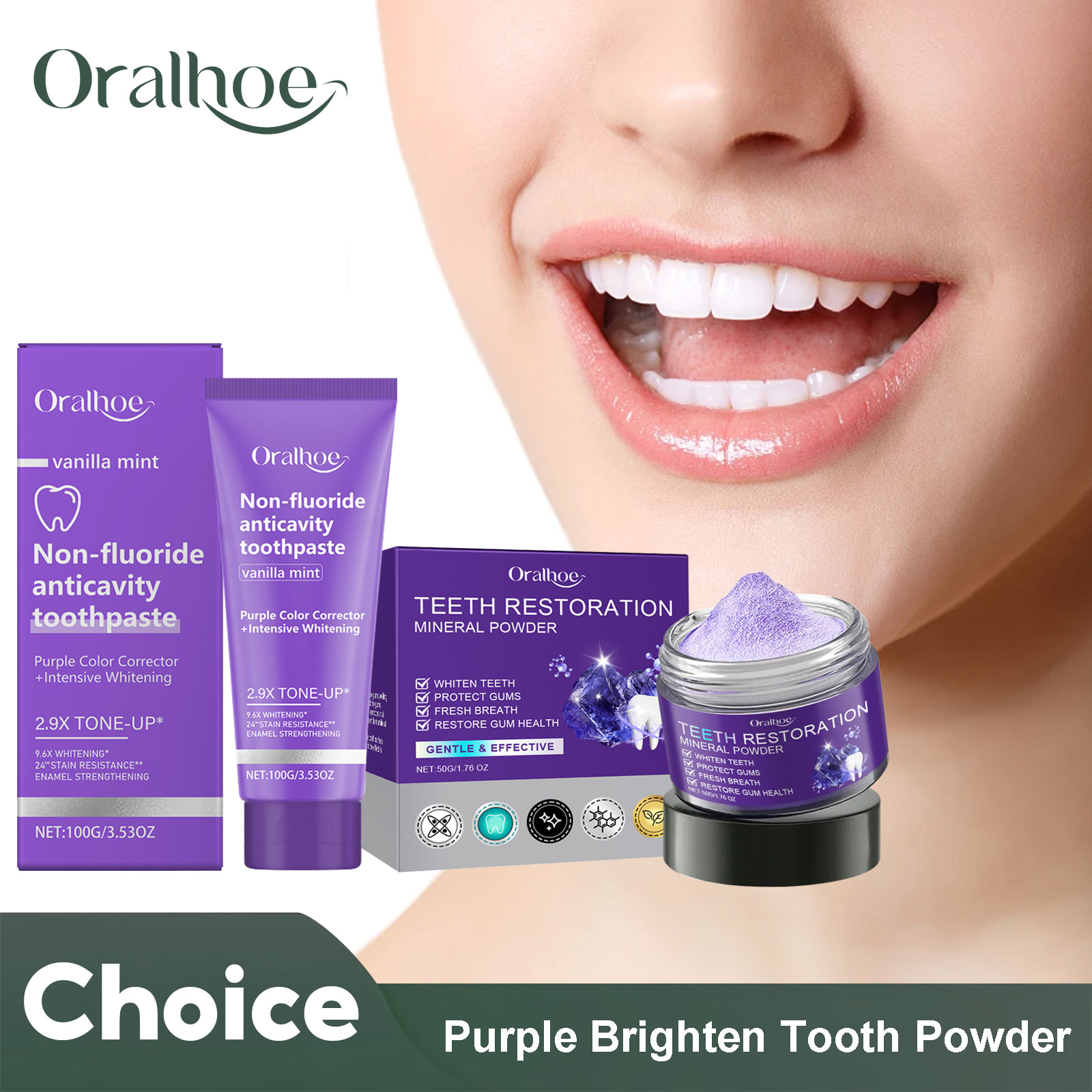 Teeth Whitening Results - Bubuk Mineral restorasi gigi, pasta gigi
