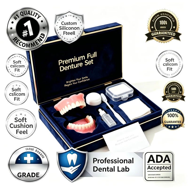 Teeth Whitening Veneers - Kit Gigi Tiruan Kosmetik Alami, Set
