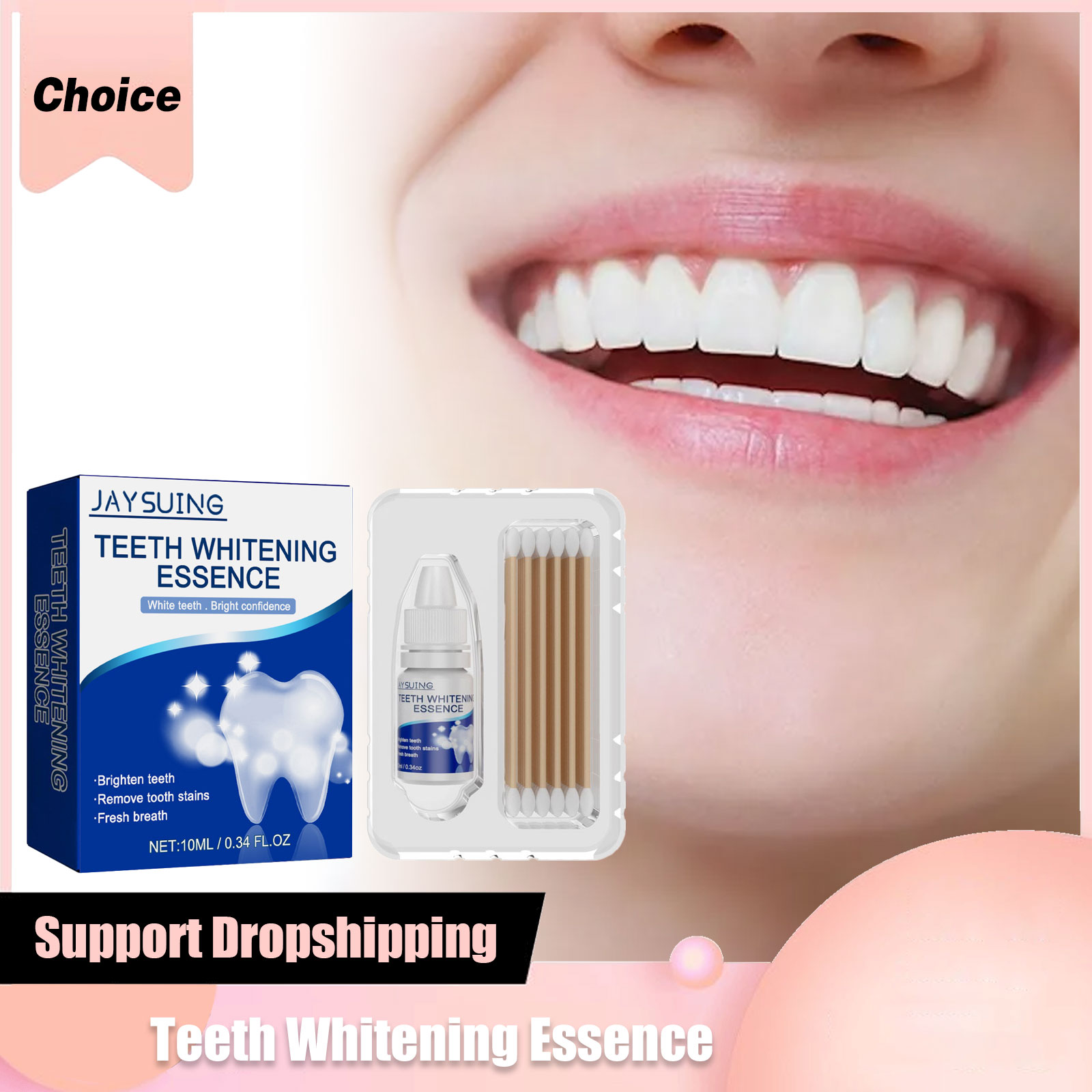 Teeth Whitening Serum - Set cairan pembersih gigi, Serum pemutih