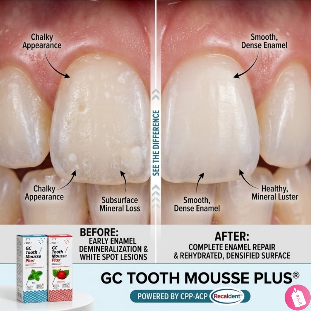 Pasta Gigi Mousse Rasa Buah GC - Teeth Whitening Results ulasan dan harga