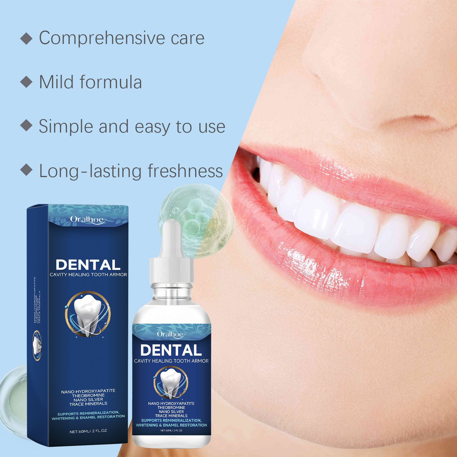 Serum Pemutih Gigi Oralhoe Cai - Teeth Whitening Serum ulasan dan harga