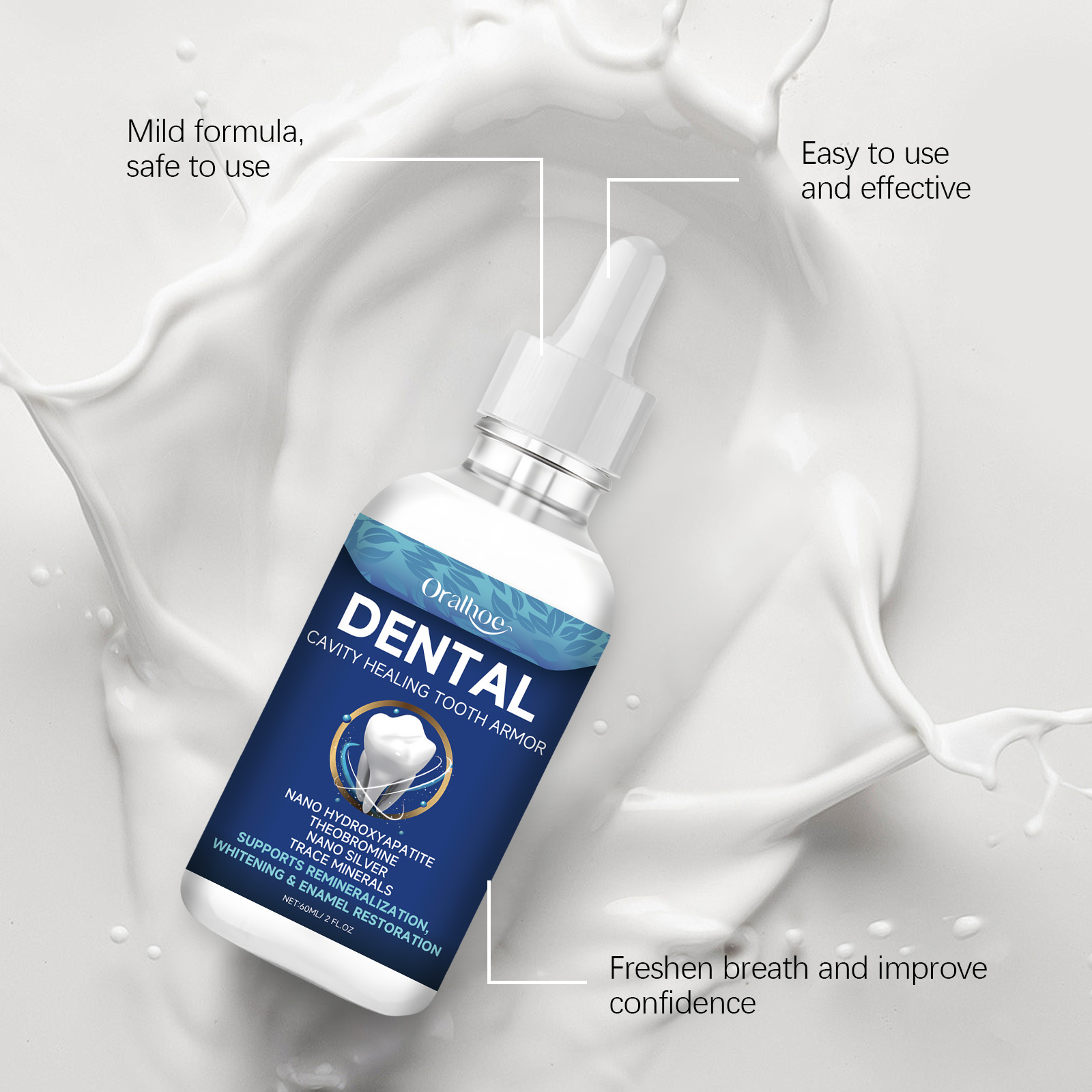 Serum Pemutih Gigi Oralhoe Cai - Teeth Whitening Serum ulasan dan harga