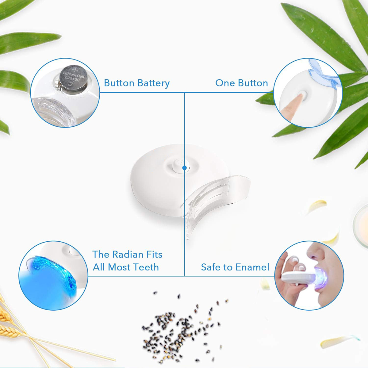 Kit pemutih gigi-5X lampu LED  - Teeth Whitening Results ulasan dan harga