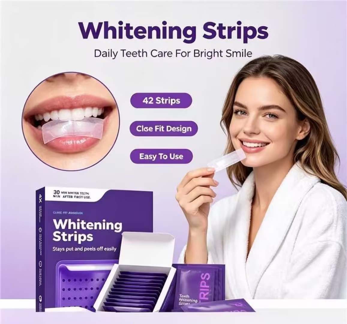 Strip Pemutih Gigi 42Pcs Perek - Teeth Whitening Strips Crest ulasan dan harga