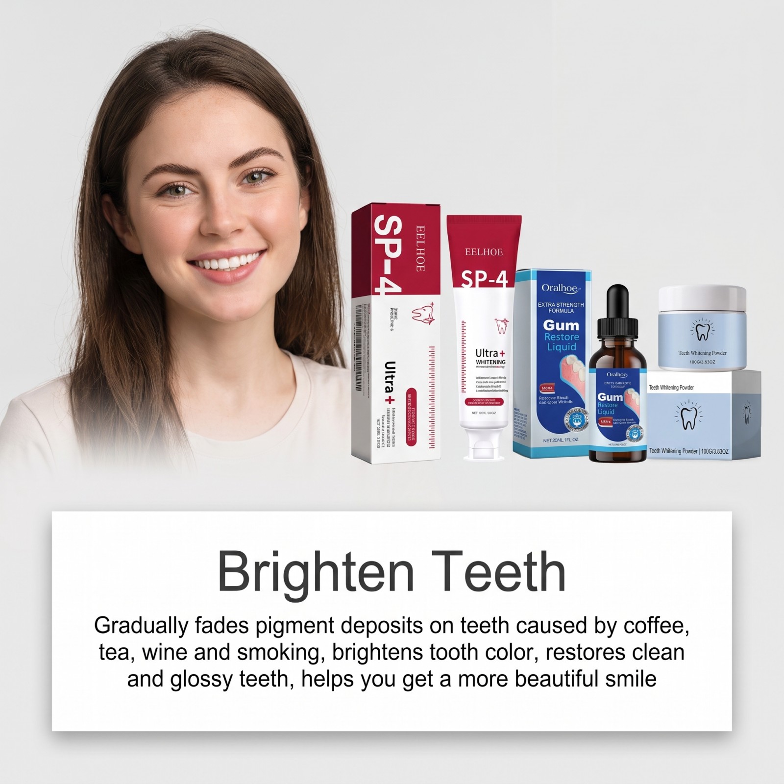 Paket Perawatan Mulut: Pasta G - Teeth Whitening Serum ulasan dan harga