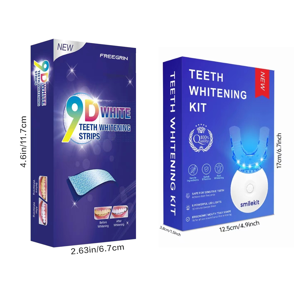 Kit pemutih gigi-5X lampu LED  - Teeth Whitening Results ulasan dan harga