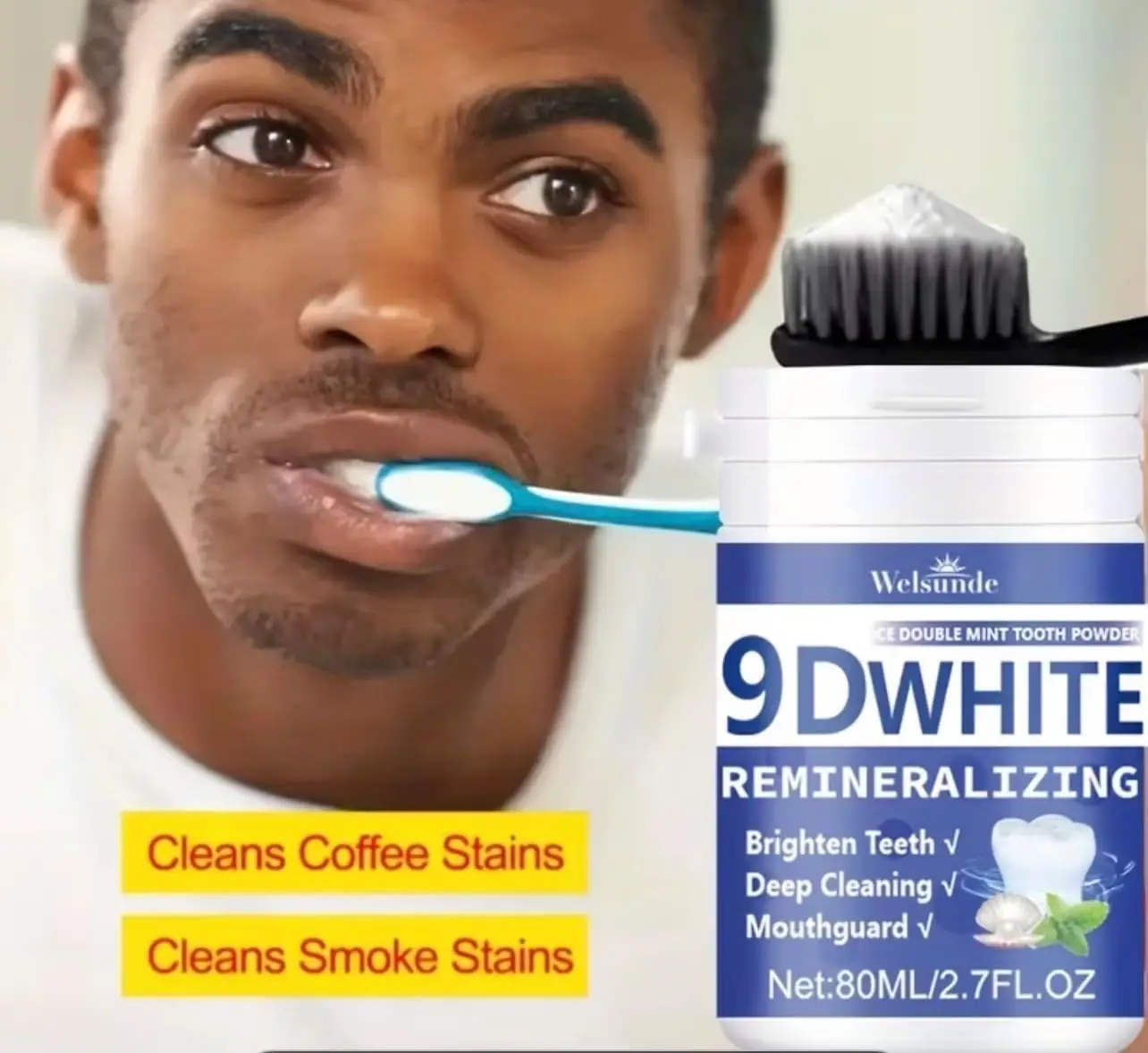 Bubuk Gigi Hidroksiapatit Remi - Teeth Whitening Results ulasan dan harga