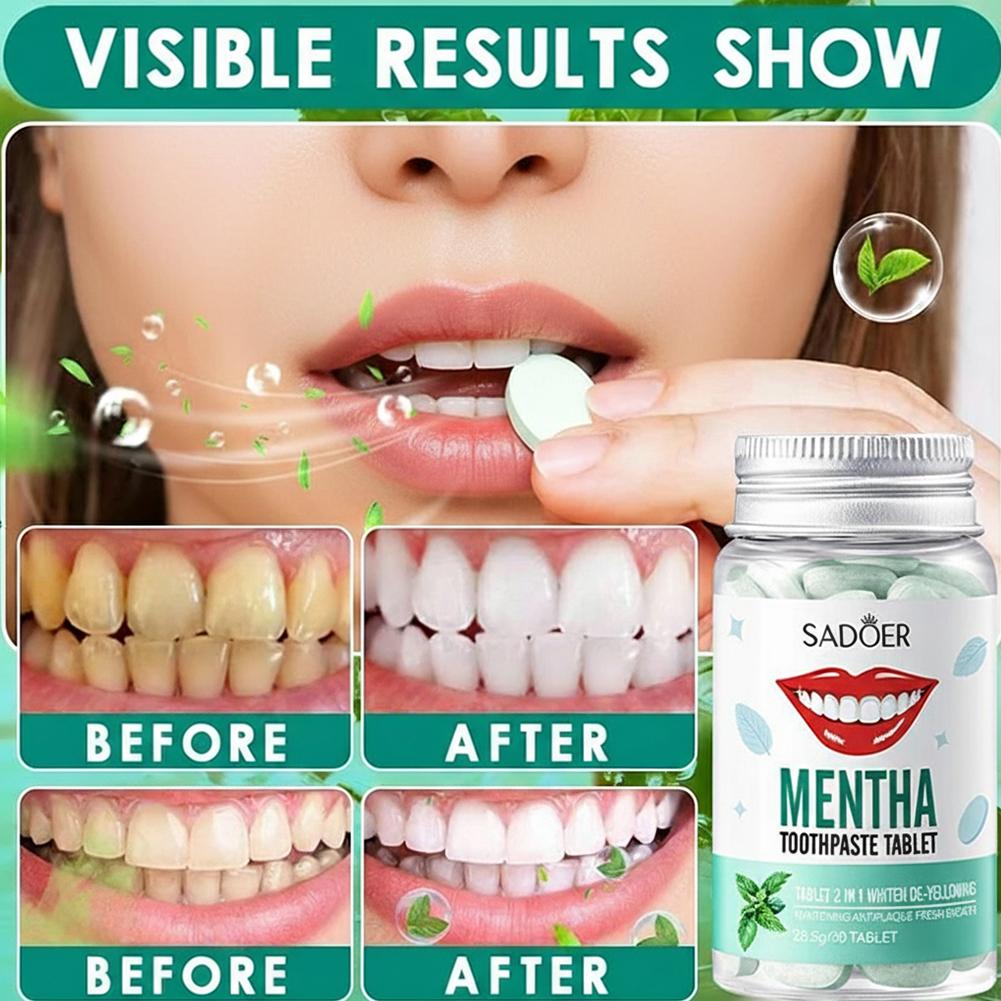 Tablet Pasta Gigi Mint Rasa Mi - Teeth Whitening Filter ulasan dan harga